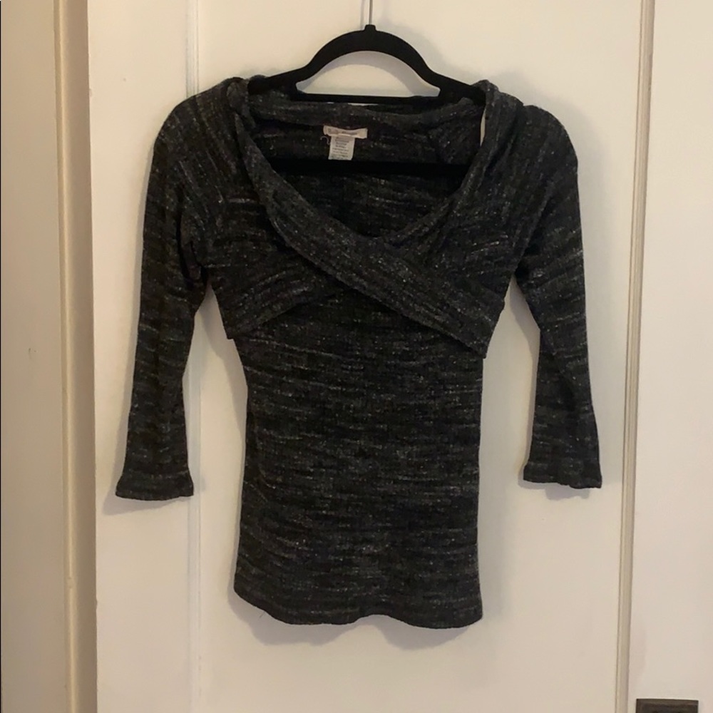 Black and white sweater